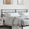 vidaXL Tête de lit métal noir 193 cm