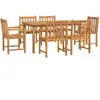 vidaXL Ensemble à manger de jardin 7 pcs Bois d'acacia solide