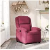 vidaXL Fauteuil inclinable rouge bordeaux velours