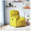 vidaXL Fauteuil inclinable jaune velours