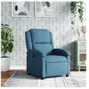 vidaXL Fauteuil inclinable bleu velours