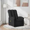 vidaXL Fauteuil de massage inclinable Noir Tissu