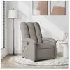 vidaXL Fauteuil de massage inclinable Taupe Tissu