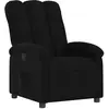 vidaXL Fauteuil inclinable Noir Tissu