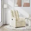 vidaXL Fauteuil inclinable Crème Tissu