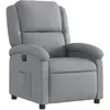vidaXL Fauteuil inclinable Gris clair Tissu
