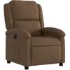 vidaXL Fauteuil inclinable Marron Tissu