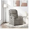 vidaXL Fauteuil inclinable Taupe Tissu