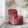 Non communiqué vidaXL Fauteuil de massage inclinable Rouge bordeaux Tissu
