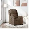 vidaXL Fauteuil de massage inclinable Marron Tissu