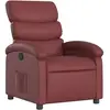 vidaXL Fauteuil inclinable Rouge bordeaux Similicuir