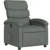 vidaXL Fauteuil inclinable Gris foncé Tissu