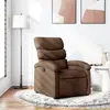 vidaXL Fauteuil inclinable Marron Tissu