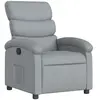 vidaXL Fauteuil inclinable Gris clair Tissu