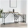 vidaXL Tables console gigognes 2 pcs chêne sonoma bois d'ingénierie