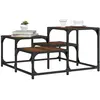 vidaXL Table basse chêne marron 68x68x40 cm bois d'ingénierie