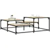 vidaXL Table basse chêne sonoma 107x107x40 cm bois d'ingénierie