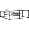 vidaXL Table basse sonoma gris 107x107x40 cm bois d'ingénierie