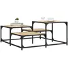 vidaXL Table basse chêne sonoma 87,5x87,5x40 cm bois d'ingénierie