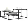 vidaXL Table basse sonoma gris 87,5x87,5x40 cm bois d'ingénierie