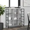 vidaXL Buffet sonoma gris 102x32x103,5 cm bois d'ingénierie