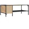 vidaXL Table basse support chêne sonoma 100x51x40cm bois d'ingénierie