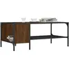 vidaXL Table basse avec support chêne marron 100x51x40 cm