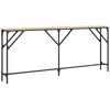 vidaXL Table console chêne sonoma 180x23x75 cm bois d'ingénierie