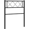 vidaXL Tête de lit métal noir 100 cm