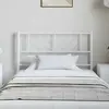 vidaXL Tête de lit métal blanc 100 cm
