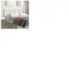 VidaXL Tête de Lit, Accessoire de Lit avec Pieds, Tête de Cadre de Lit, Meuble de Chambre à Coucher Maison Intérieur, Métal Blanc 150 cm