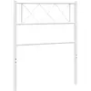 vidaXL Tête de lit métal blanc 100 cm