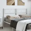 vidaXL Tête de lit métal blanc 150 cm