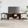 vidaXL Meuble TV chêne marron 203x37x50 cm bois d'ingénierie