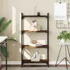 vidaXL Bibliothèque 4 niveaux chêne fumé 60x30x120cm bois d'ingénierie