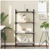 vidaXL Bibliothèque à 4 niveaux sonoma gris 60x30x120 cm