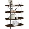 vidaXL Bibliothèque à 4 niveaux chêne fumé 100x33x145,5 cm