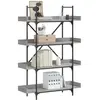 vidaXL Bibliothèque à 4 niveaux sonoma gris 100x33x145,5 cm