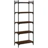 vidaXL Bibliothèque 5 niveaux chêne marron 60x30x154cm bois ingénierie