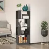 vidaXL Bibliothèque 5 niveaux chêne fumé 60x30x154cm bois d'ingénierie