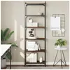 vidaXL Bibliothèque 6 niveaux chêne marron 60x30x188cm bois ingénierie