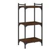 vidaXL Bibliothèque 3 niveaux chêne brun 40x30x86 cm bois d'ingénierie