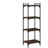 vidaXL Bibliothèque 4 niveaux chêne marron 40x30x120cm bois ingénierie
