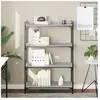 vidaXL Bibliothèque à 4 niveaux sonoma gris 80x30x120 cm