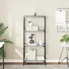 vidaXL Bibliothèque à 4 niveaux sonoma gris 59x35x132 cm