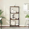 vidaXL Bibliothèque 4 niveaux chêne brun 59x35x132cm bois d'ingénierie