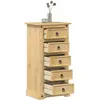 vidaXL Table de chevet Corona 53x39x103 cm bois de pin massif