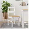 vidaXL Chaises à manger lot de 2 Panama blanc bois massif de pin