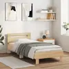 vidaXL Cadre de lit tête de lit chêne sonoma 90x190 cm bois ingénierie