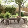 vidaXL Bancs de jardin 2 pcs bois de sapin massif